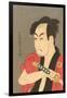 Japanese Woodblock, Man's Portrait-null-Framed Art Print