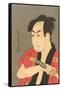 Japanese Woodblock, Man's Portrait-null-Framed Stretched Canvas