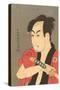 Japanese Woodblock, Man's Portrait-null-Stretched Canvas