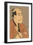 Japanese Woodblock, Man's Portrait-null-Framed Art Print