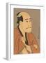 Japanese Woodblock, Man's Portrait-null-Framed Art Print