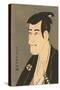 Japanese Woodblock, Man's Portrait-null-Stretched Canvas