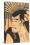 Japanese Woodblock, Man's Portrait-null-Stretched Canvas