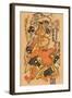 Japanese Woodblock, Man with Demon-null-Framed Art Print