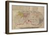 Japanese Woodblock map Based on Matteo Ricci's World map which was published in China in 1602.-null-Framed Art Print