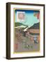 Japanese Woodblock, Market Scene-null-Framed Art Print