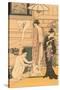 Japanese Woodblock, Public Baths-null-Stretched Canvas