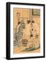 Japanese Woodblock, Public Baths-null-Framed Art Print