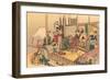 Japanese Woodblock, Tea Ceremony-null-Framed Art Print