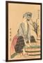 Japanese Woodblock, Washing Clothes-null-Framed Art Print