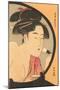 Japanese Woodblock, Woman at Toilette-null-Mounted Art Print