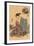 Japanese Woodblock, Woman Dressing-null-Framed Art Print