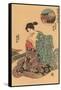 Japanese Woodblock, Woman Dressing-null-Framed Stretched Canvas
