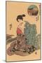 Japanese Woodblock, Woman Dressing-null-Mounted Art Print