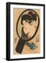 Japanese Woodblock, Woman Fixing Hair-null-Framed Art Print