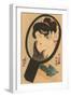 Japanese Woodblock, Woman Fixing Hair-null-Framed Art Print