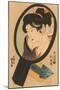 Japanese Woodblock, Woman Fixing Hair-null-Mounted Art Print
