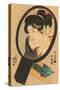 Japanese Woodblock, Woman Fixing Hair-null-Stretched Canvas
