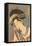 Japanese Woodblock, Woman with Scarf in Mouth-null-Framed Stretched Canvas