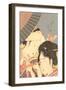 Japanese Woodblock, Women with Spyglass-null-Framed Art Print