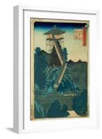 Japanese woodcuts greatly influenced painters in the late 19th century.-Ando Hiroshige-Framed Giclee Print
