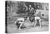 Japanese Wrestlers Ready for a Go, c1902, (1903)-null-Stretched Canvas