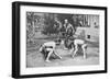 Japanese Wrestlers Ready for a Go, c1902, (1903)-null-Framed Giclee Print