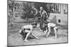 Japanese Wrestlers Ready for a Go, c1902, (1903)-null-Mounted Giclee Print