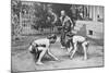 Japanese Wrestlers Ready for a Go, c1902, (1903)-null-Mounted Giclee Print