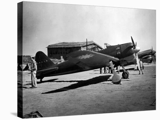 Japanese Zero Captured by Flying Tigers-null-Stretched Canvas