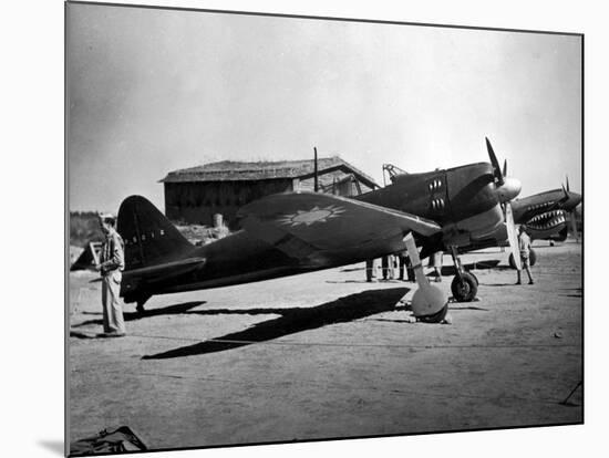 Japanese Zero Captured by Flying Tigers-null-Mounted Photographic Print