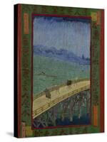 Japonaiserie: The Bridge in the Rain (after Hiroshige), Paris, 1887-Vincent van Gogh-Stretched Canvas
