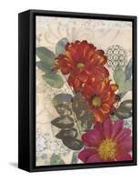 Japonesque Daisies-Matina Theodosiou-Framed Stretched Canvas