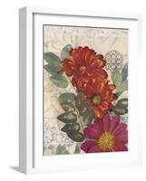 Japonesque Daisies-Matina Theodosiou-Framed Art Print