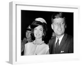 Jaqueline Kennedy, President John F. Kennedy, Ca. 1962-null-Framed Photo
