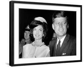 Jaqueline Kennedy, President John F. Kennedy, Ca. 1962-null-Framed Photo