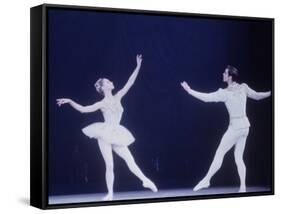 Jaques D'Amboise Dancing "Diamonds" Sequence with Suzanne Farrell, Balanchine's Ballet "The Jewels"-Art Rickerby-Framed Stretched Canvas