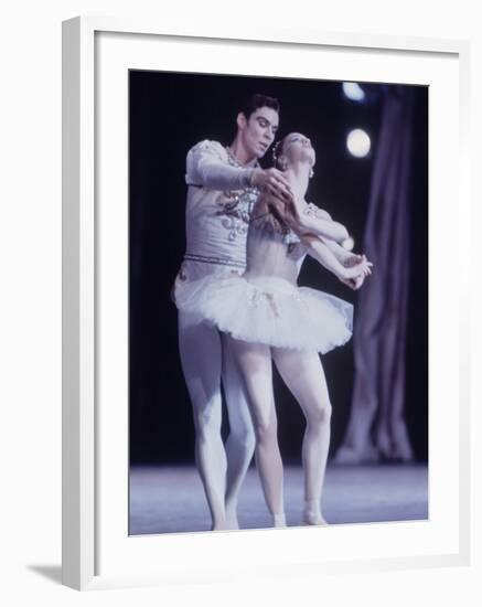 Jaques D'Amboise Dancing "Diamonds" Sequence with Suzanne Farrell, Balanchine's Ballet "The Jewels"-Art Rickerby-Framed Premium Photographic Print