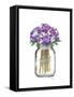 Jar Double Hydrangea-Amanda Greenwood-Framed Stretched Canvas