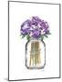 Jar Double Hydrangea-Amanda Greenwood-Mounted Art Print