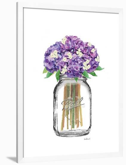 Jar Double Hydrangea-Amanda Greenwood-Framed Art Print