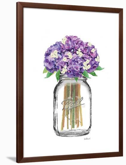 Jar Double Hydrangea-Amanda Greenwood-Framed Art Print