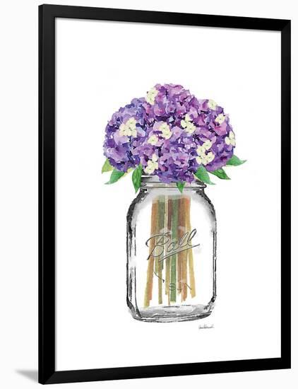 Jar Double Hydrangea-Amanda Greenwood-Framed Art Print