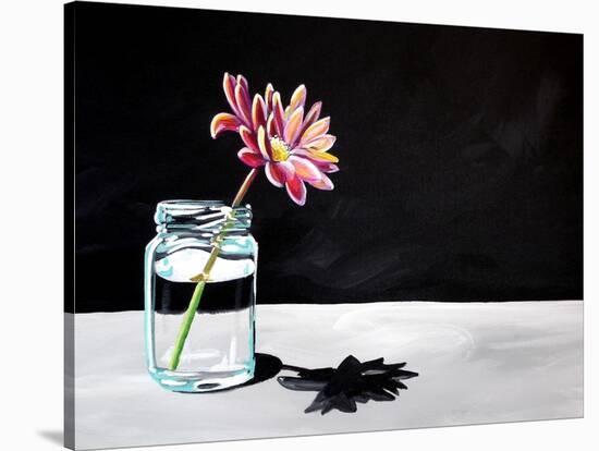 Jar & Flower-Cindy Thornton-Stretched Canvas