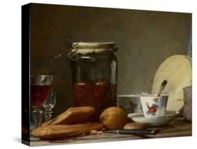 Jar of Apricots, 1758-Jean-Baptiste Simeon Chardin-Stretched Canvas