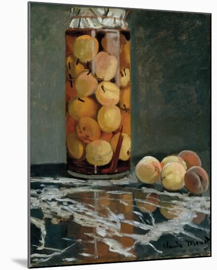 Jar of Peaches, 1866-Claude Monet-Mounted Premium Giclee Print