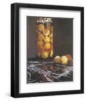 Jar of Peaches-Claude Monet-Framed Premium Giclee Print