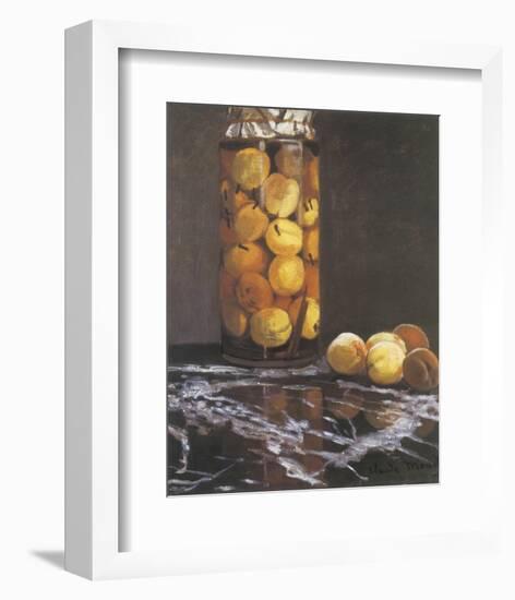 Jar of Peaches-Claude Monet-Framed Premium Giclee Print