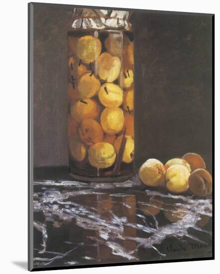 Jar of Peaches-Claude Monet-Mounted Premium Giclee Print