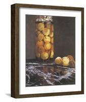 Jar of Peaches-Claude Monet-Framed Premium Giclee Print